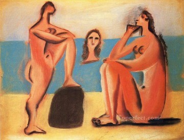 Abstracto famoso Painting - Trois baigneuses 2 1920 cubista